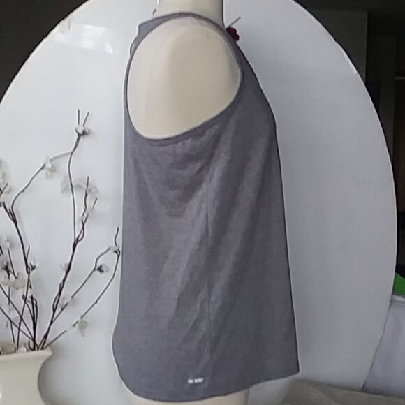 I CAN AND I WILL Danskin Motivational Tank Racerback Grey/Pink size L - Picture 5 of 8